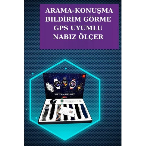 Gamer Kulaklık ve Çok Kordonlu Akıllı Saat Gürültü Önleyici GPS Desteği