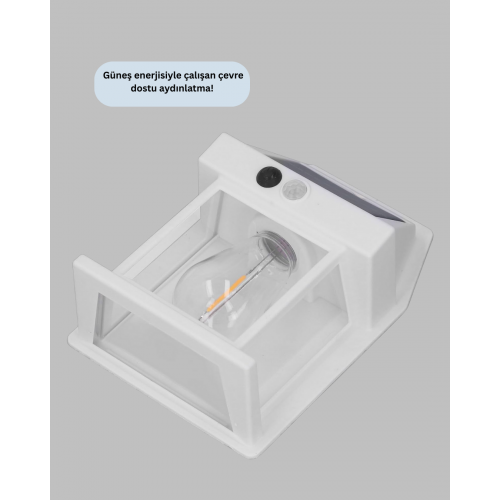 Güneş Enerjili Hareket Sensörlü Duvar Lambası Güneş Enerjili Hareket Sensörlü Duvar Lambası