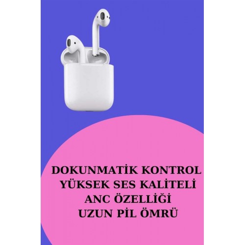 Akıllı Saat ve Kulaklık Seti Dokunmatik Ekran 5.0 Bluetooth Bağlantılı Sesli Görüşme