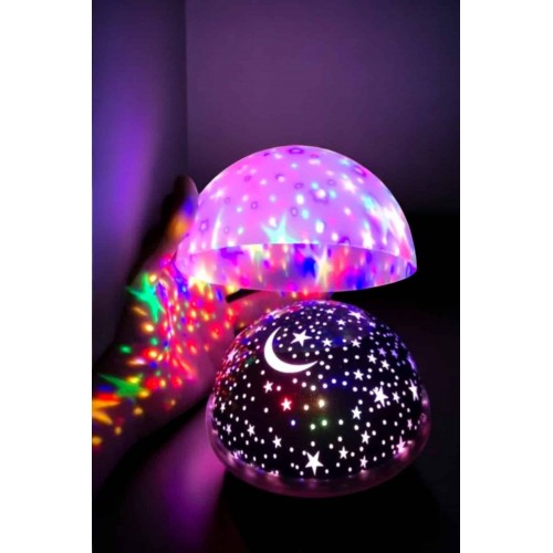 Mavi ve Mor Işıklı Projeksiyon Lambası