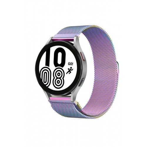 Watch 22mm Metal Mıknatıslı Kordon - Rainbow-(5796)