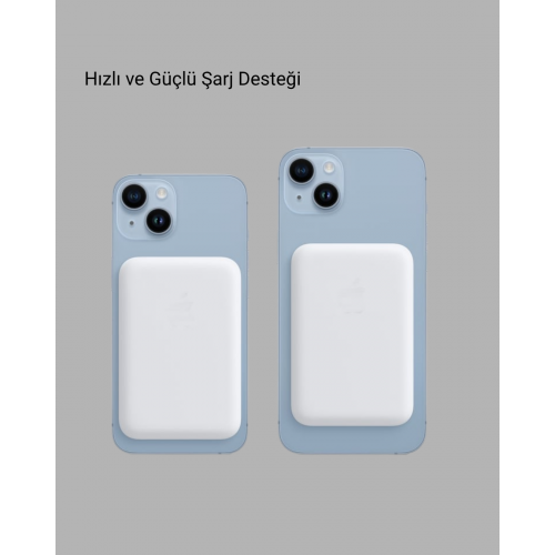 MagSafe Uyumlu Kablosuz Batarya – 27W Hızlı Şarj Destekli Kompakt Güç Bankası