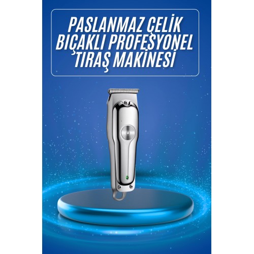 3 Taraklı Saç Sakal Düzeltici Traş Makinesi Seti Paslanmaz Çelik