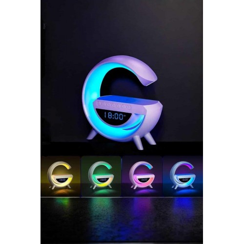 Android Uyumlu Akıllı Bluetooth Hoparlör Kablosuz Şarj Cihazı Standı