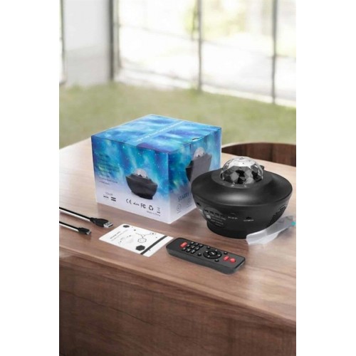 Projektör Yıldız Gece Lambası Disko Topu Bluetooth Bağlantılı Taşınabilir Şarjlı Projektör Yıldız Gece Lambası Disko Topu Bluetooth Bağlantılı Taşınabilir Şarjlı