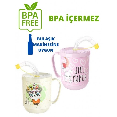 Turk Pipetli Bardak 2 li Momma Design