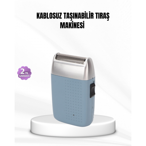 Taşınabilir Şarjlı Tıraş Makinesi – Kuru Kullanım Özel Sakal Başlıkları