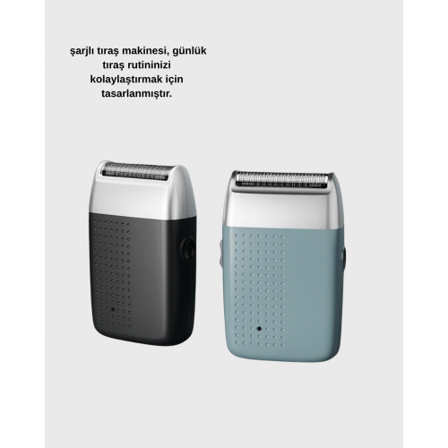 Taşınabilir Şarjlı Tıraş Makinesi – Kuru Kullanım Özel Sakal Başlıkları