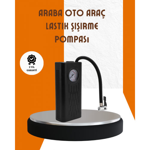 Type-C Şarjlı Güçlü Elektrikli Kompresör Motosiklet Oto Bisiklet İçin