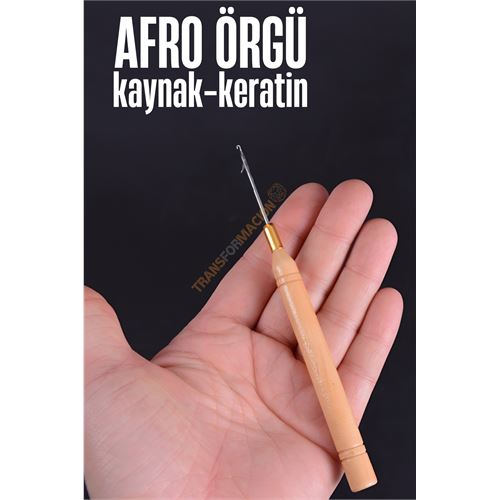 Turk Afro Örgü İğnesi Saç Kaynak Keratin Tığı