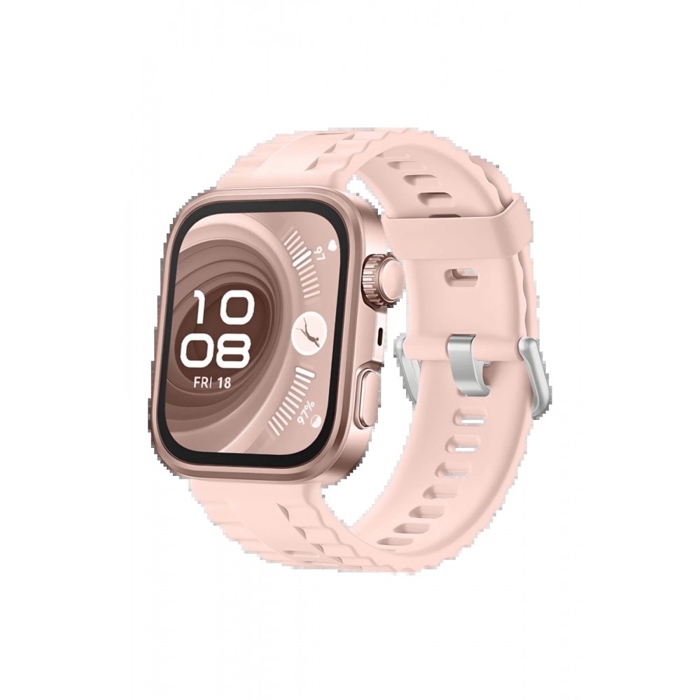 Huawei Fit 4 Nova Silikon Kordon - Pembe-(5796)