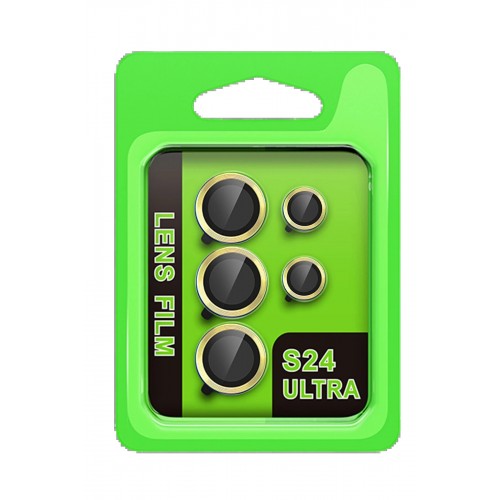 Samsung Galaxy S24 Ultra Raze Metal Kamera Lens - Sarı-(5796)