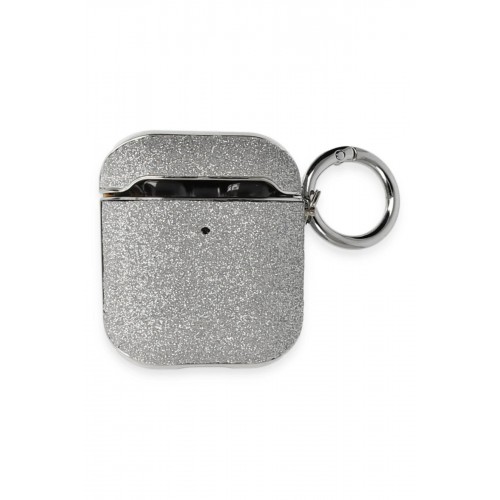 Airpods 2 (2.nesil) Spell Simli Kılıf - Gümüş-(5796)