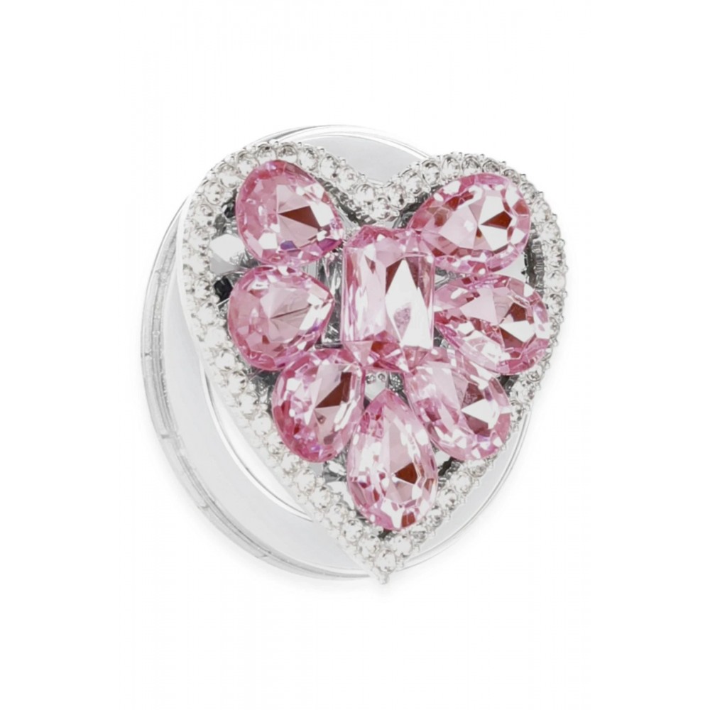 Kickstand Taşlı Magsafe Stand - Pembe-(5796)