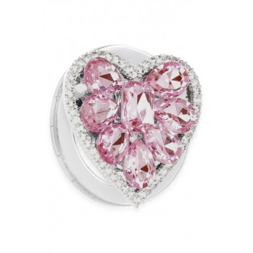 Kickstand Taşlı Magsafe Stand - Pembe-(5796)