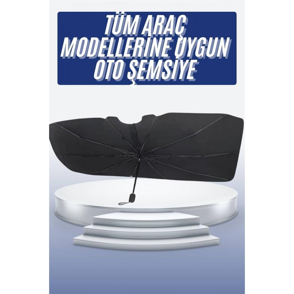 Oto Ön Cam Güneşliği Otomatik Katlanabilir Gölgelik Oto Cam Şemsiye