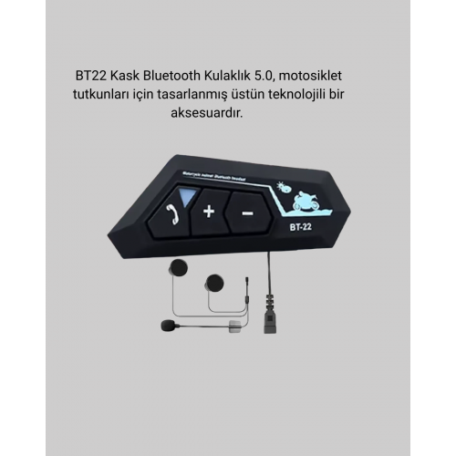 Motosiklet Kask Kulaklığı Bluetooth 5.0 Gürültü Önleme ve Hızlı Bağlantı