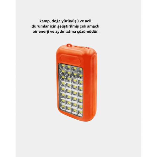 Solar Powerbank 10000 mAh LED Kamp Lambalı Taşınabilir Şarj Cihazı Solar Powerbank 10000 mAh LED Kamp Lambalı Taşınabilir Şarj Cihazı