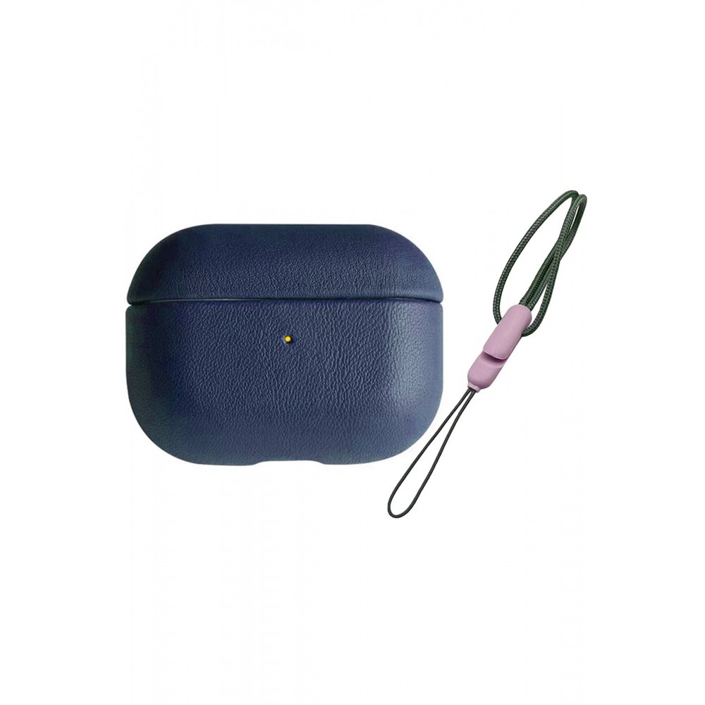 Airpods 3 (3.nesil) 405 Deri Kılıf - Lacivert-(5796)