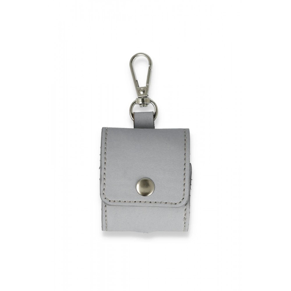 Airpods 2 (2.nesil) Askılı Kılıf - Gri-(5796)