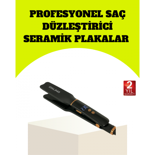 Saç Düzleştirici 30 Saniyede Isınma Hafif ve Portatif Tasarım