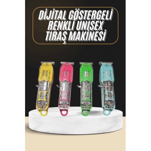 Tıraş Makinesi Renkli Dijital Göstergeli Epilasyon Öncesi Kısaltma Makinesi