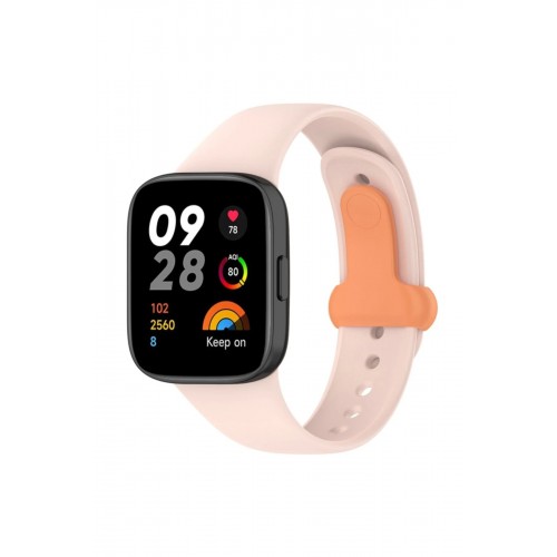 Xiaomi Redmi Watch 3 Origin Silikon Kordon - Pudra-(5796)