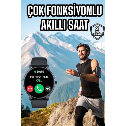 Akıllı Saat Çok Fonksiyonlu Sesli Görüşme NFC Uyumlu Amoled Ekran