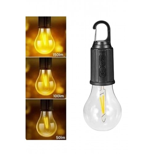 Taşınabilir Askılı Ampul Kamp Lambası Askılı Type-C Şarjlı Bahçe Lambası Taşınabilir Askılı Ampul Kamp Lambası Askılı Type-C Şarjlı Bahçe Lambası