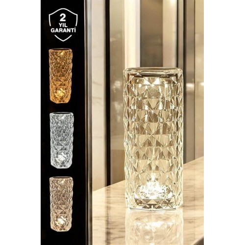 Dokunmatik Kristal Gece Lambası Hediyelik