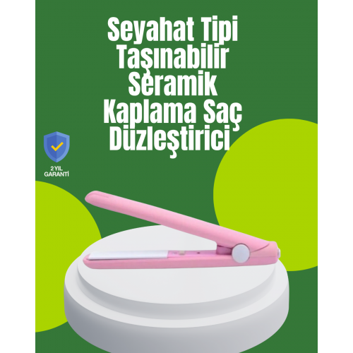 Yüzer Plakalı Kompakt Bukle Maşası – Elastik Tutuculu Saç Dostu Profesyonel Tasarım