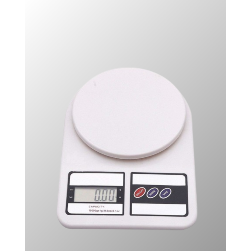 Beyaz Plastik Dijital Mutfak Tartısı – 24x16.8x1.5cm