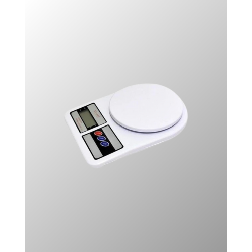 Beyaz Plastik Dijital Mutfak Tartısı – 24x16.8x1.5cm