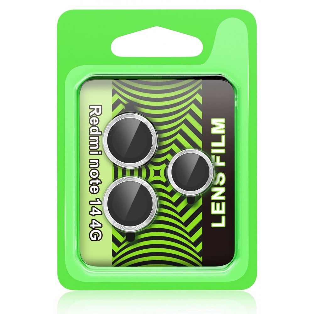 Xiaomi Redmi Note 14 4G Raze Metal Kamera Lens - Gümüş-(5796)