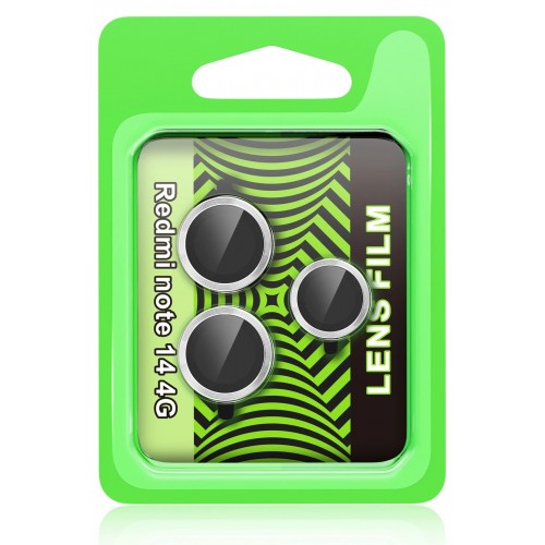 Xiaomi Redmi Note 14 4G Raze Metal Kamera Lens - Gümüş-(5796)