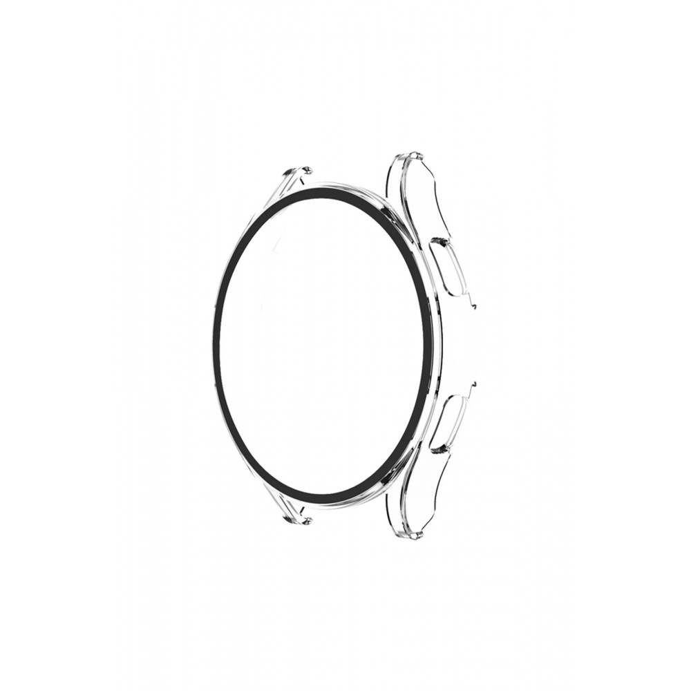 Watch 5 Pro 45mm Wall Camlı Kasa Ekran Koruyucu - Şeffaf-(5796)