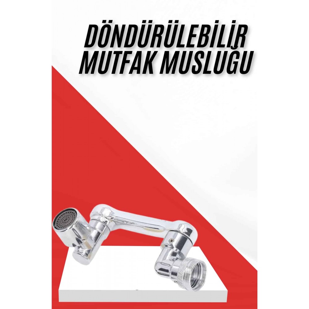 Her Yere Dönebilen Tasarruflu Mutfak Musluk Başlığı Ucu Musluk Ucu Oynar Başlıklı