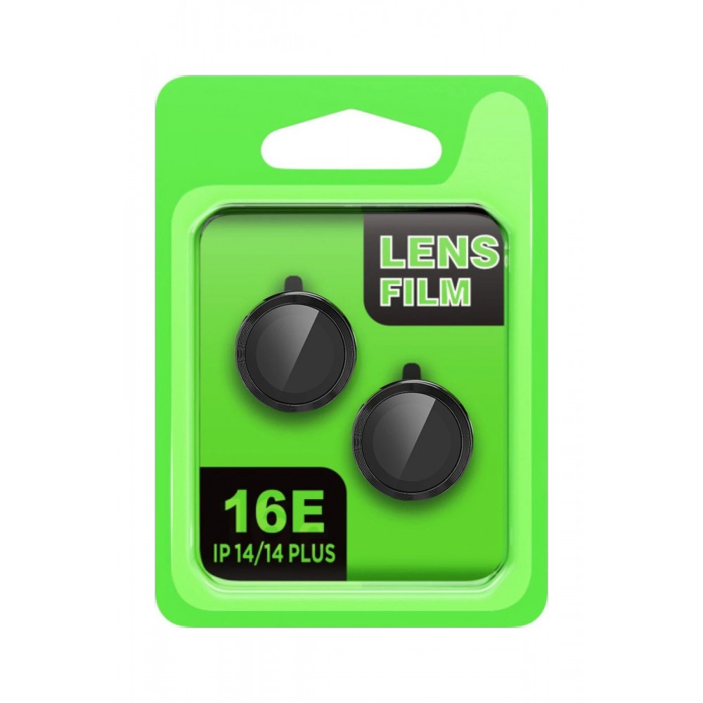 Apple iPhone 16E Raze Metal Kamera Lens - Siyah-(5796)