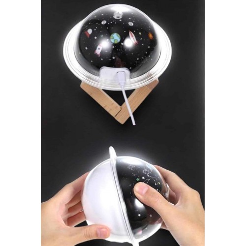 Hava Nemlendirici Projeksiyon Görünümlü USB Bağlantılı Aromaterapi