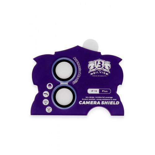 iPhone 16 Bilvis Titan Kamera Lens - Mavi-(5796) iPhone 16 Bilvis Titan Kamera Lens - Mavi-(5796)