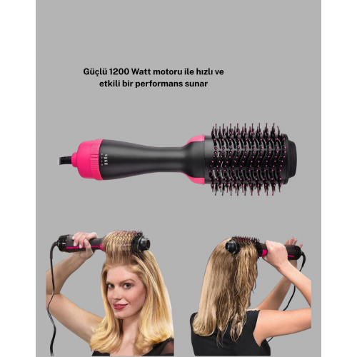 1200W Fön Tarağı – 3 Isı Ayarı Negatif İyonlu Hızlı ve Pürüzsüz Sonuç