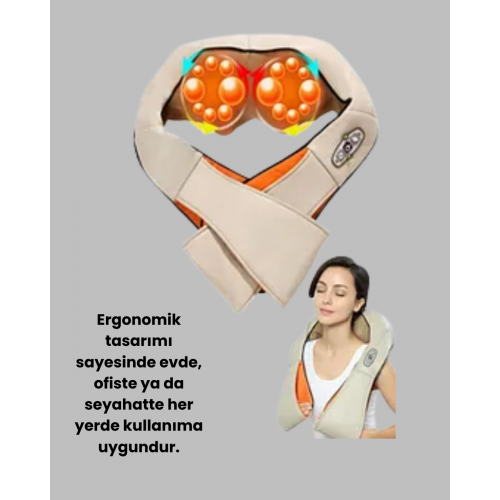 Kas Eklem Ağrılarına Ovmalı Isıtmalı Boyun Omuz Bel Masaj Aleti Kas Eklem Ağrılarına Ovmalı Isıtmalı Boyun Omuz Bel Masaj Aleti
