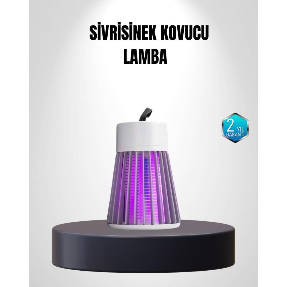 2000 mAh Şarjlı Sivrisinek Kovucu Lamba – Kimyasalsız Güvenli ve Taşınabilir