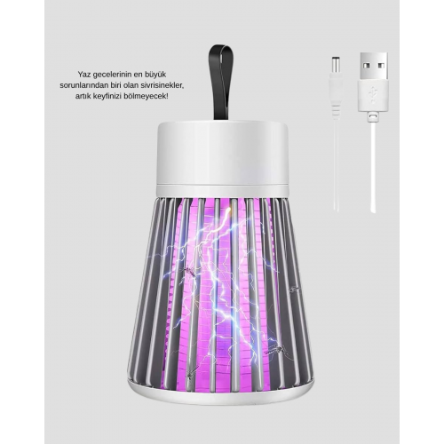 2000 mAh Şarjlı Sivrisinek Kovucu Lamba – Kimyasalsız Güvenli ve Taşınabilir