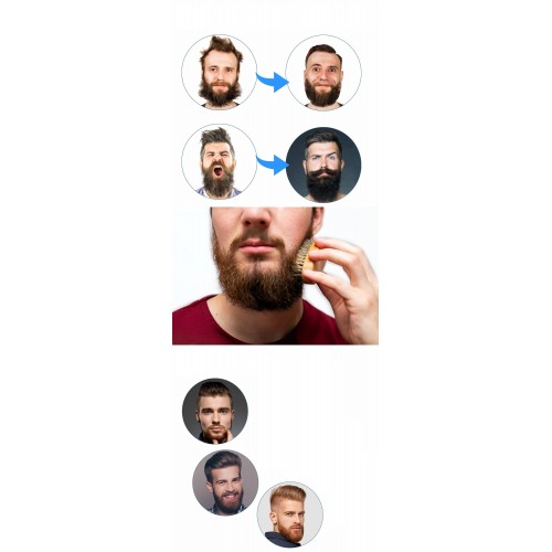 Turk Absolute Sakinleştirici Sakal Tarama Doğal Fırçası