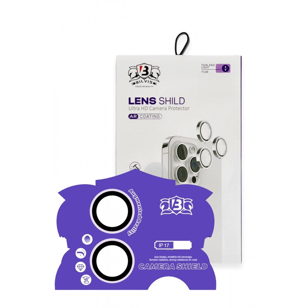 Apple iPhone 17 Bilvis Titan Kamera Lens - Lila-(5796)