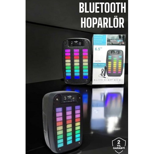 Bluetooth  Hoparlör Mikrofonlu Speaker Taşınabilir Şarjlı