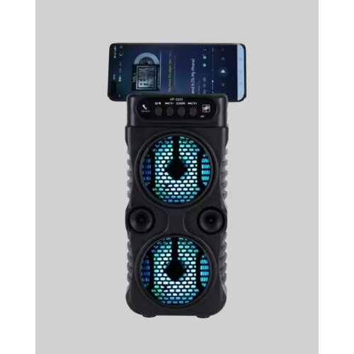 Kablosuz LED Işıklı Bluetooth Hoparlör – FM Radyolu Mikrofon Girişli