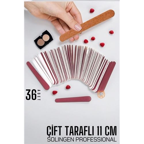 Turk Tırnak Törpüsü Kullan-At Çift Taraflı 36 ADET Solingen Professional