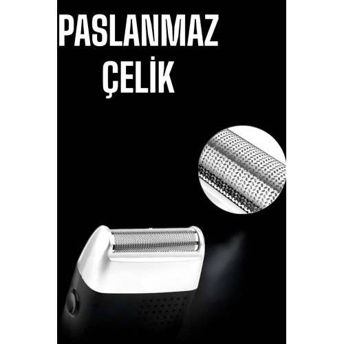 Tıraş Makinesi Islak Ve Kuru Kullanıma Uygun Kablosuz Taşınabilir